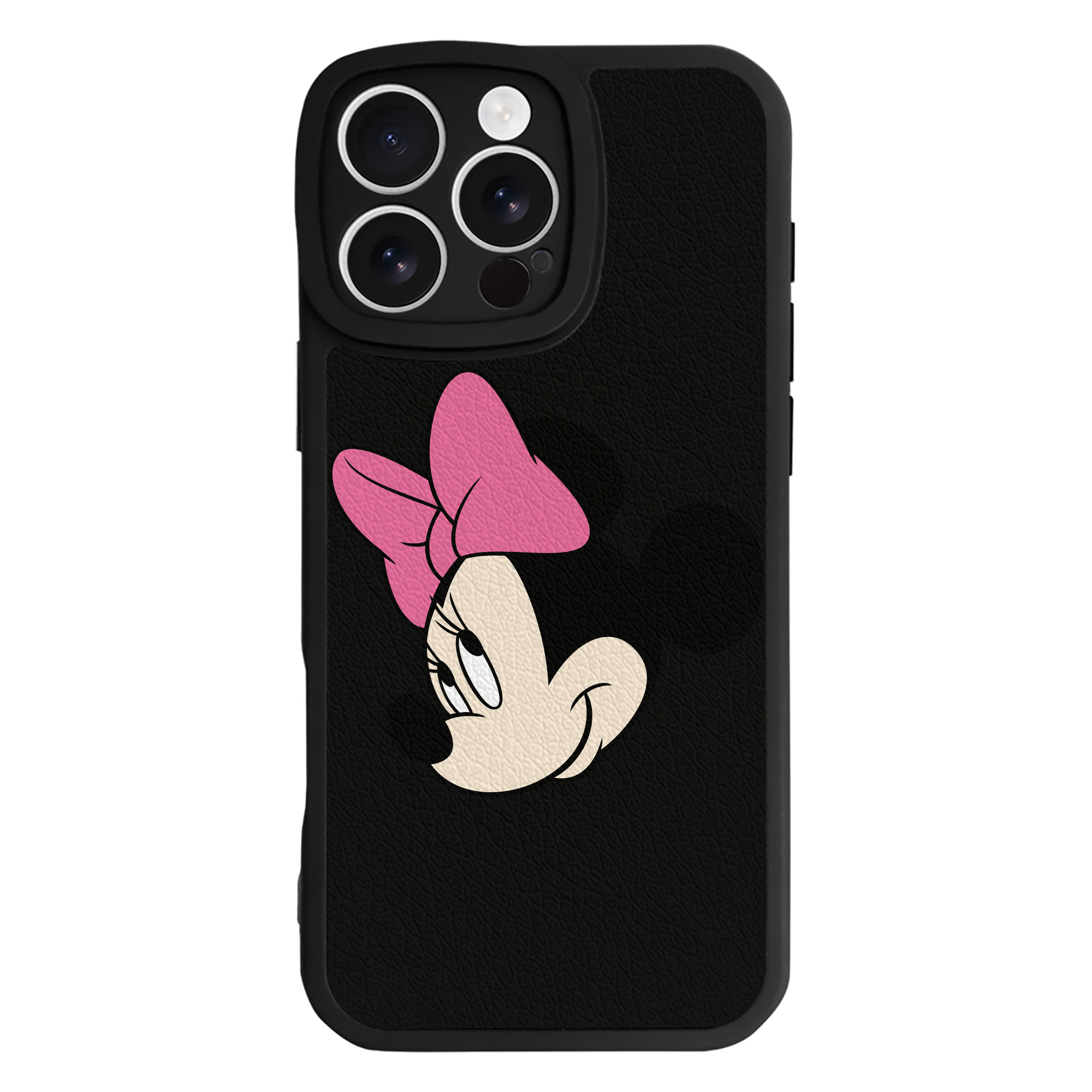（画像用） ミッキーマウス Mickey Mouse 【iPhone 16シリーズ対応】シリコンスマホケース（レザー調） 材質：シリコン